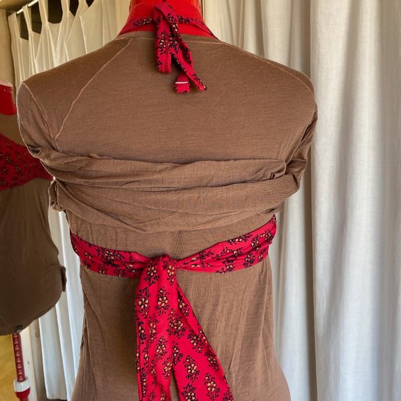 TOAST Retro Floral Block Print Halter Bikini Size M/L - Picture 3 of 11